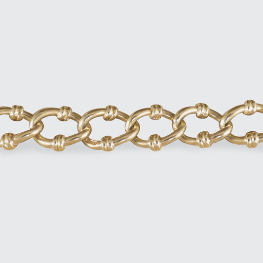 Vintage Fancy Link Bracelet in 9ct Yellow Gold
