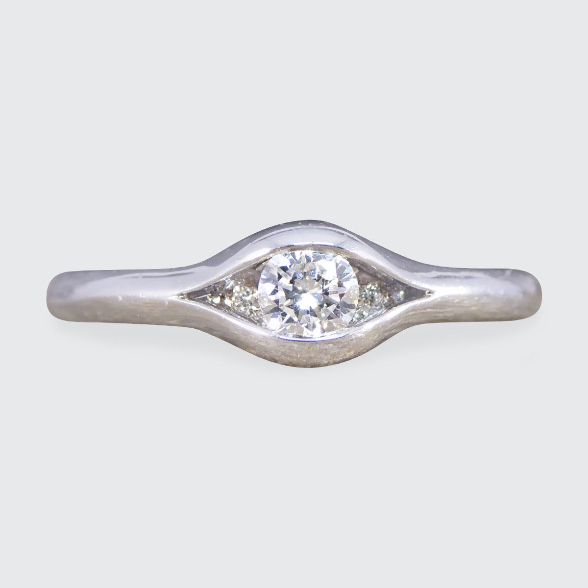 Andrew Geoghegan Alluring Reveal Diamond Ring in 18ct White Gold - Wharfedale Antiques