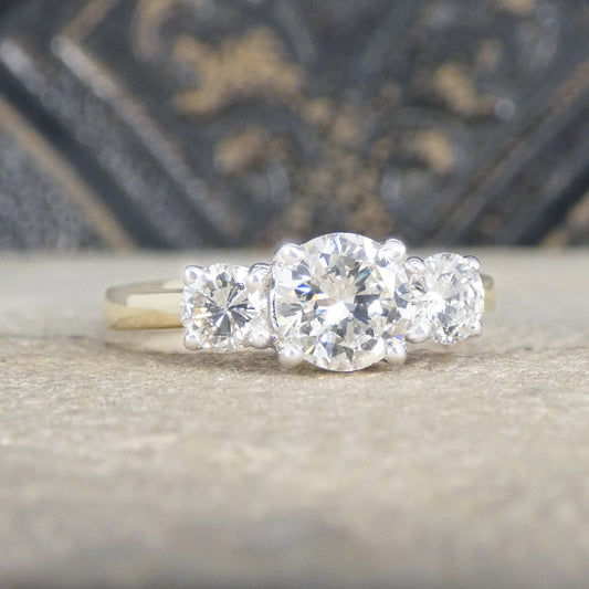 Diamond ring with a blurred decorative background