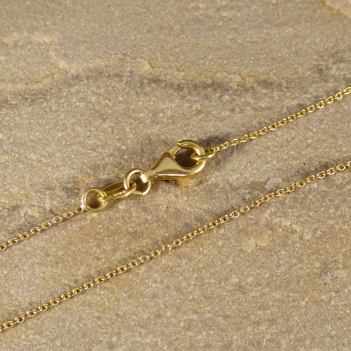 Classic 0.75ct Diamond Bezel Set Solitaire Pendant Necklace in 18ct Gold - Wharfedale Antiques