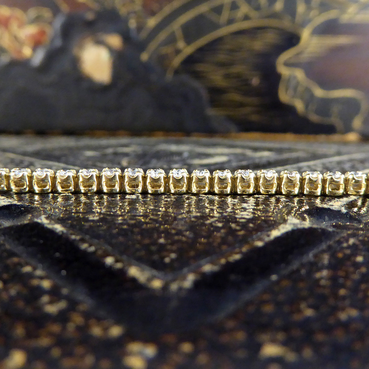 1.07ct Diamond Flexi-Link Tennis Bracelet in 18ct Yellow Gold - Wharfedale Antiques