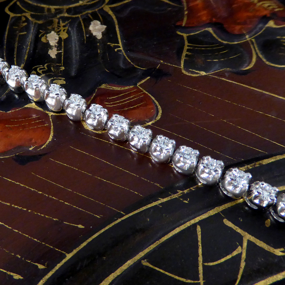 2.00ct Diamond Flexi-Link Tennis Bracelet in 18ct White Gold - Wharfedale Antiques