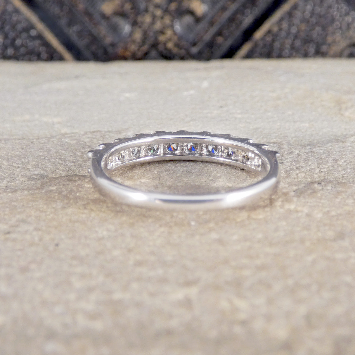 rear view of diamond eternity ring.