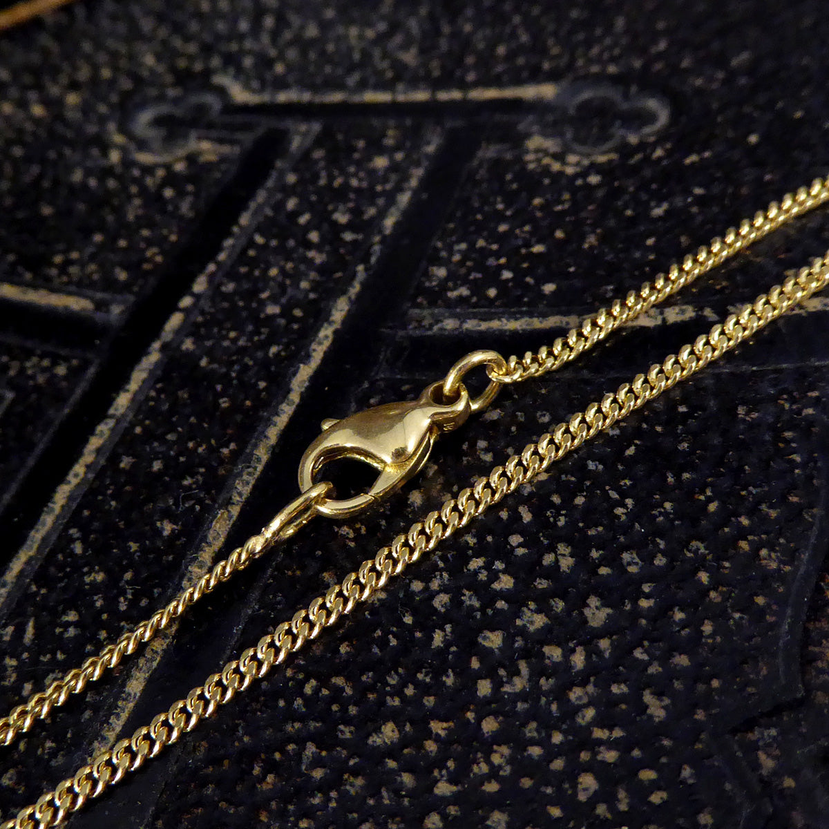 Princess Cut Diamond Pendant Necklace in 18ct Yellow Gold - Wharfedale Antiques