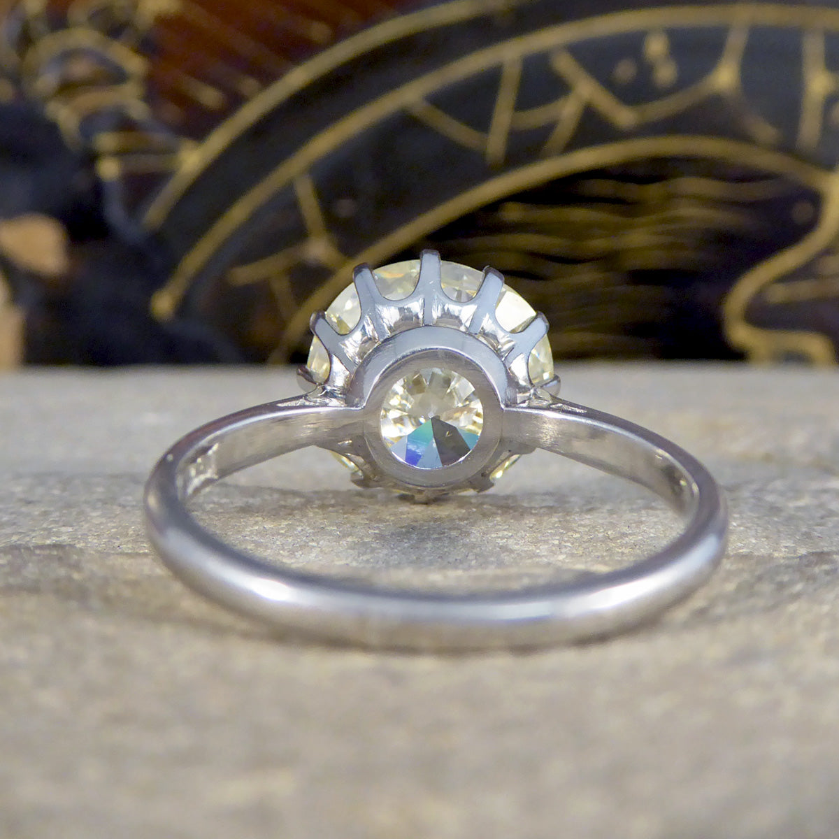 4.70ct Brilliant Cut Diamond Solitaire Ring in Platinum