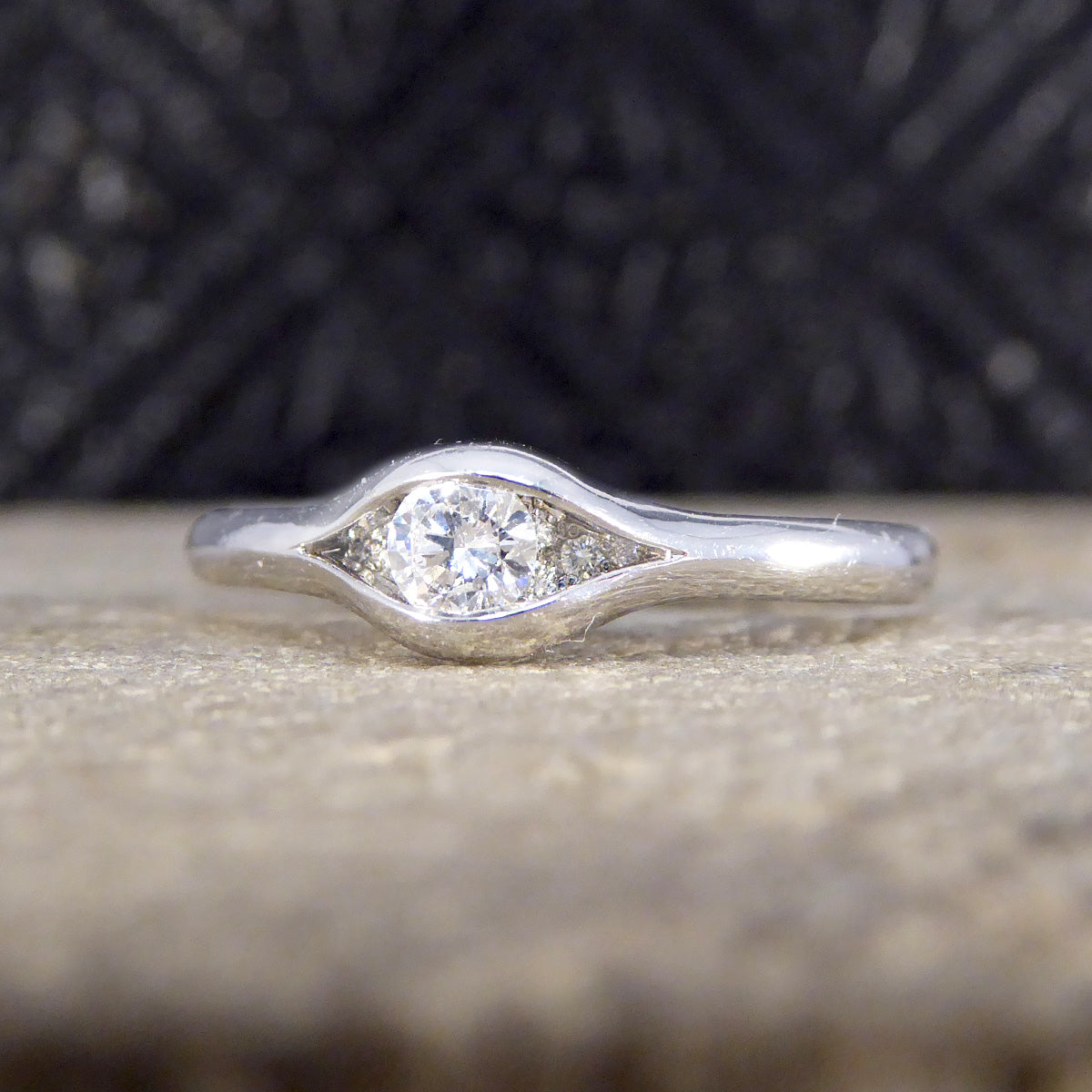 Andrew Geoghegan Alluring Reveal Diamond Ring in 18ct White Gold - Wharfedale Antiques