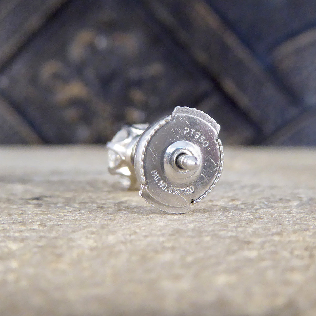 1.80ct Round Brilliant Cut Diamond Stud Earrings in Platinum - Wharfedale Antiques