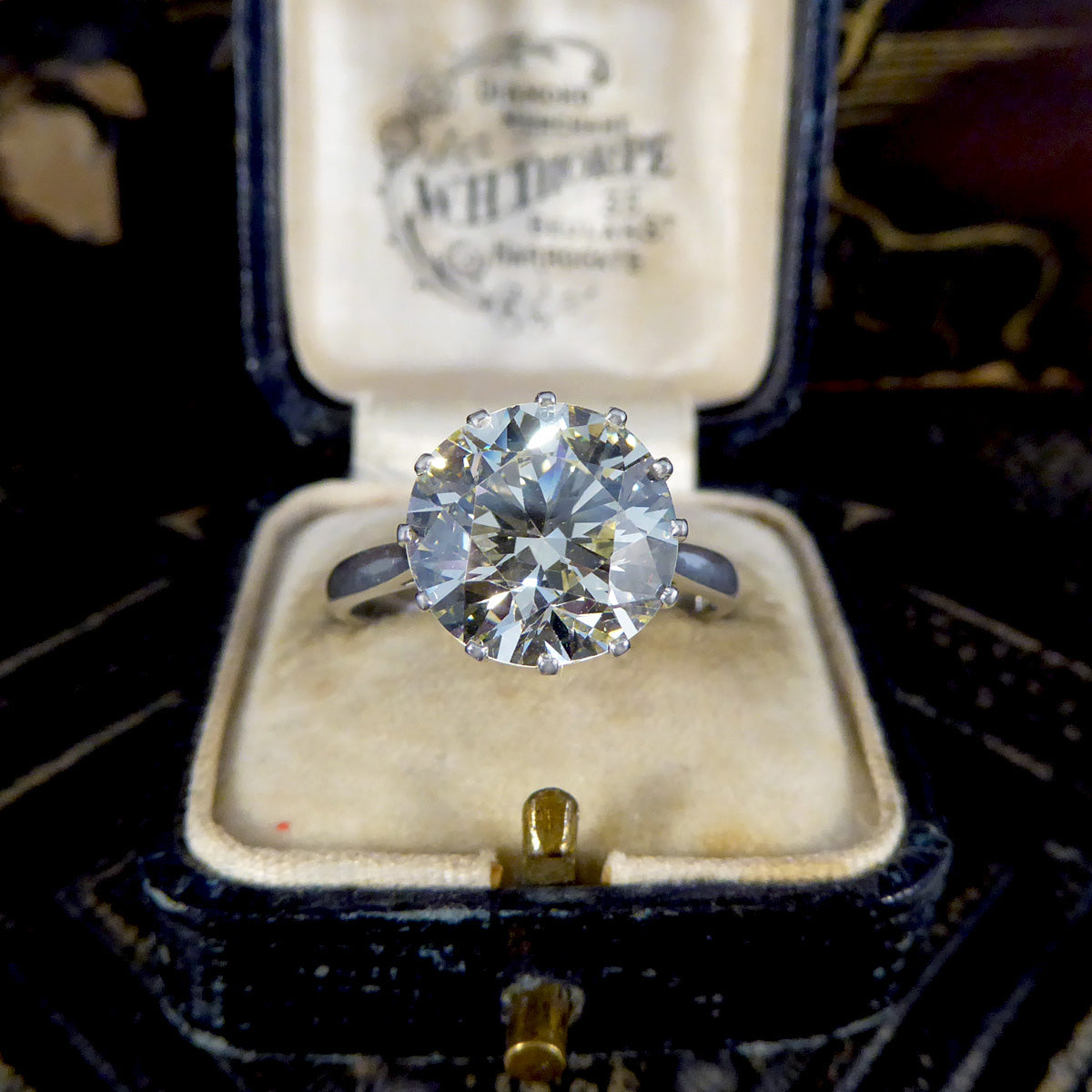 4.70ct Brilliant Cut Diamond Solitaire Ring in Platinum