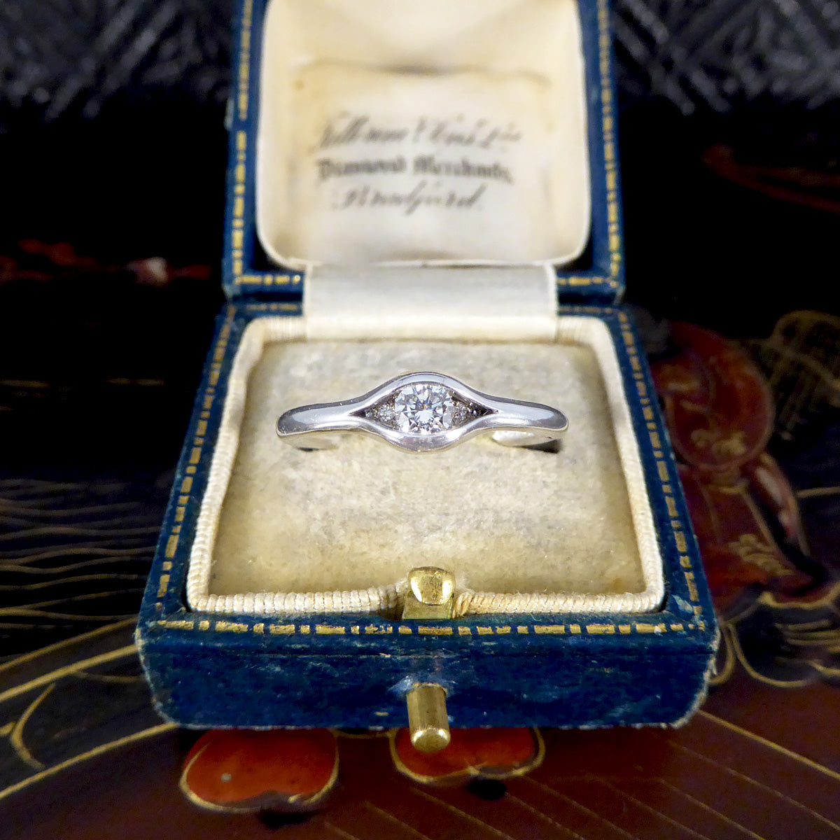 Andrew Geoghegan Alluring Reveal Diamond Ring in 18ct White Gold - Wharfedale Antiques