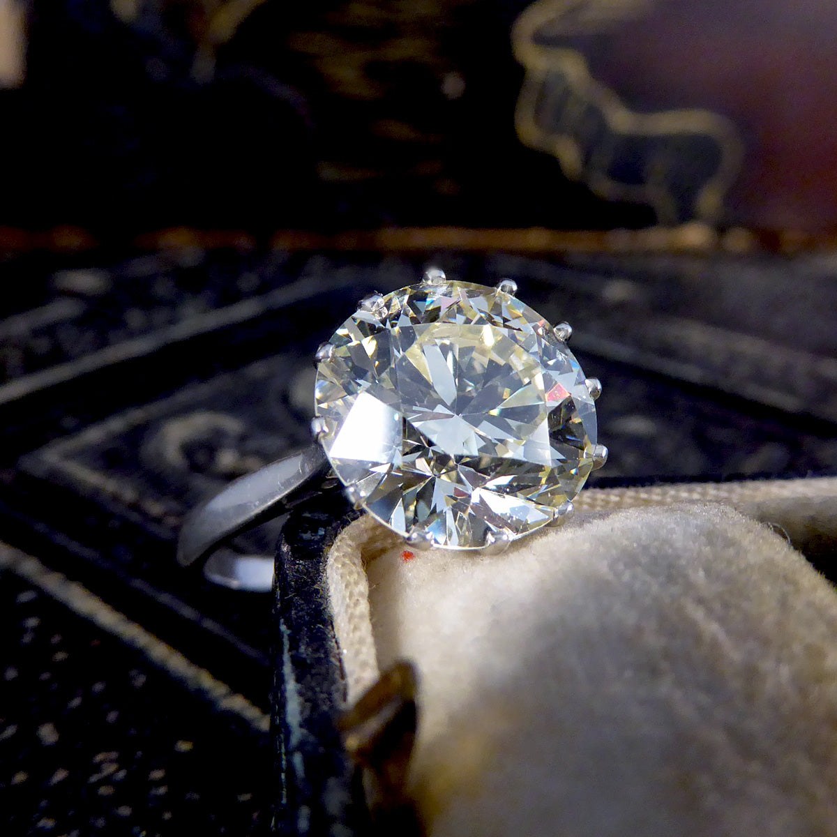 4.70ct Brilliant Cut Diamond Solitaire Ring in Platinum