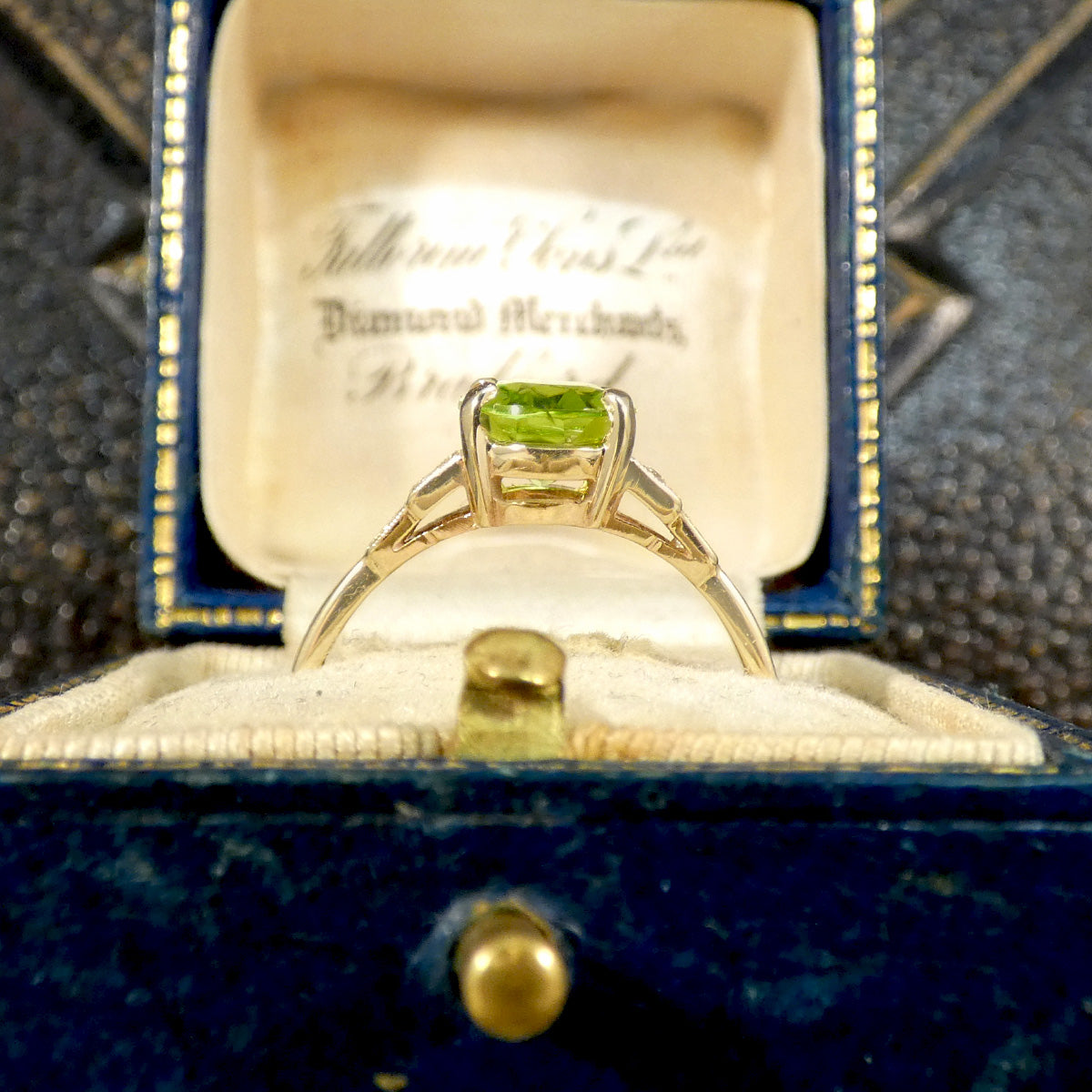 The simple and perfect gallery making the peridot ring a timeless piece that is durable crafted in 9ct Yellow Gold.