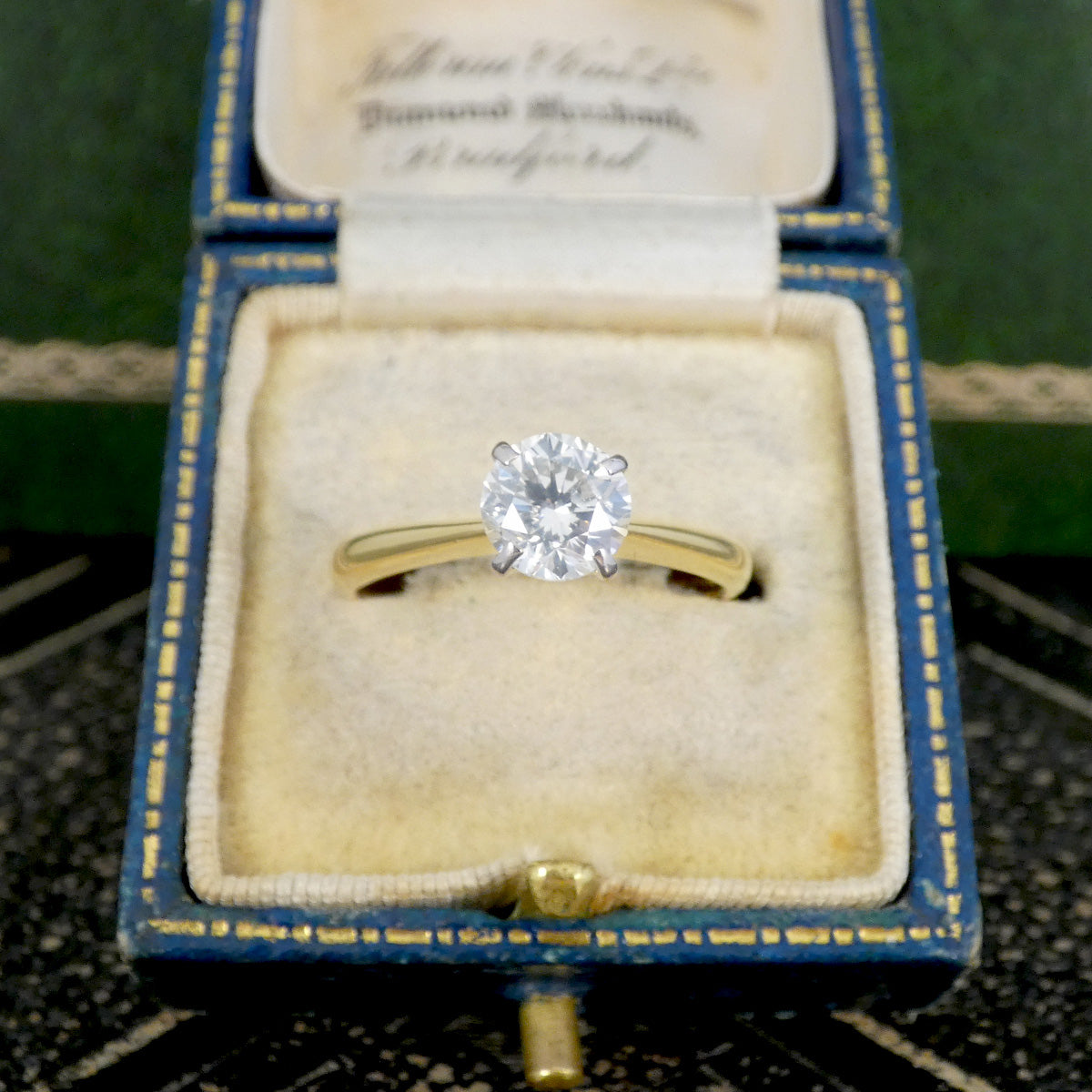 A lovely and bright diamond solitaire ring.