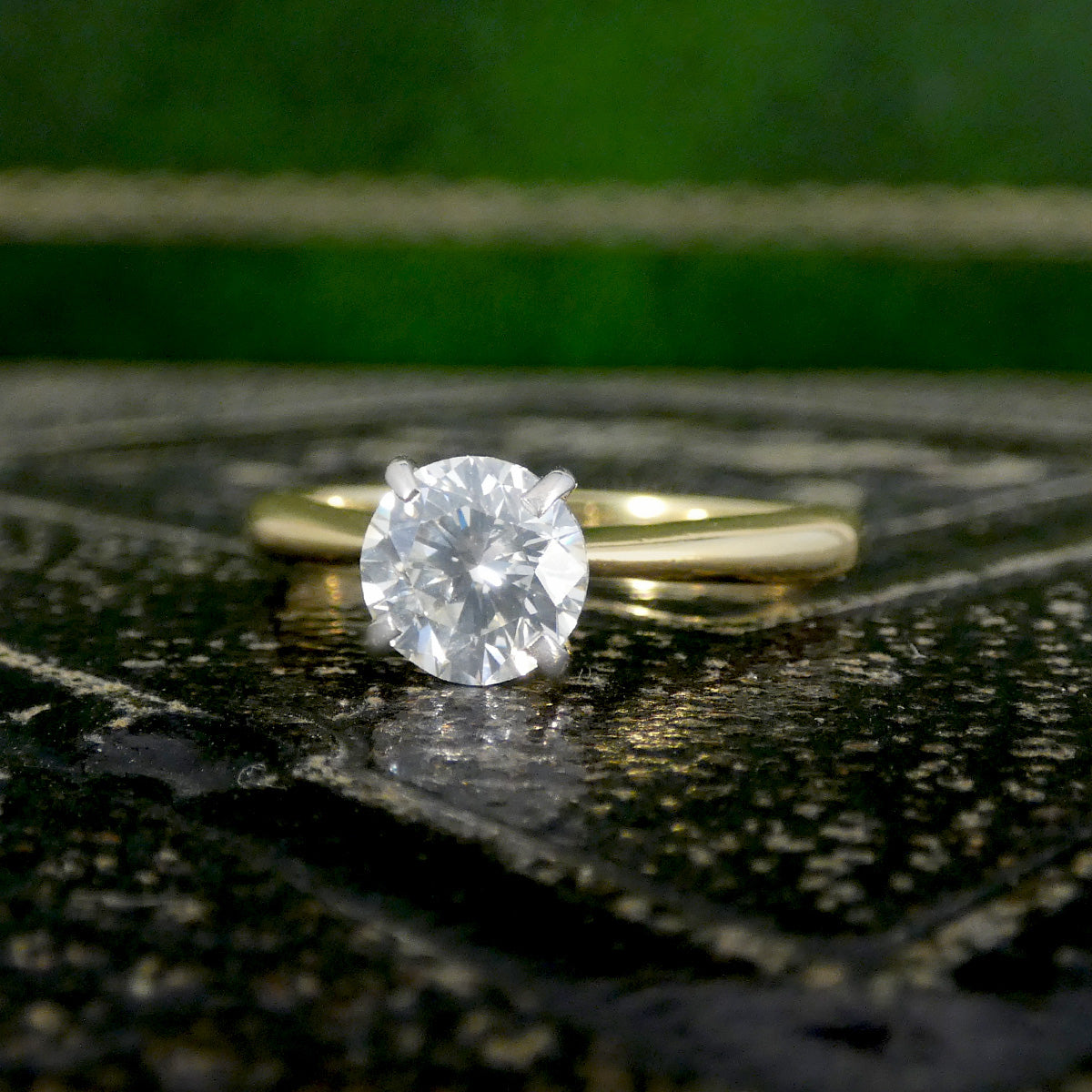 A classic and timeless diamond engagement ring.