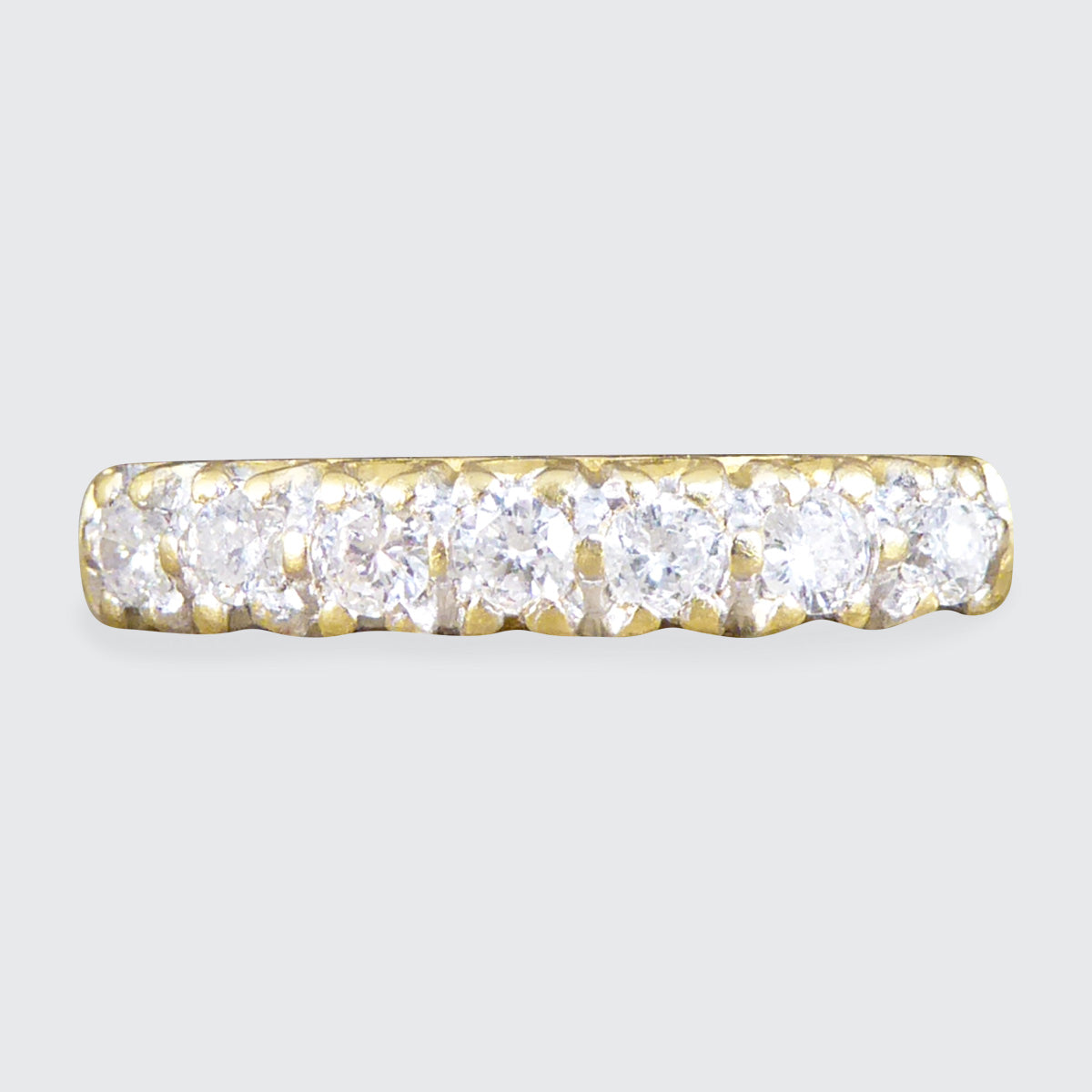 Brilliant Cut Seven Stone Diamond Millennium Ring in 18ct Yellow Gold - Wharfedale Antiques