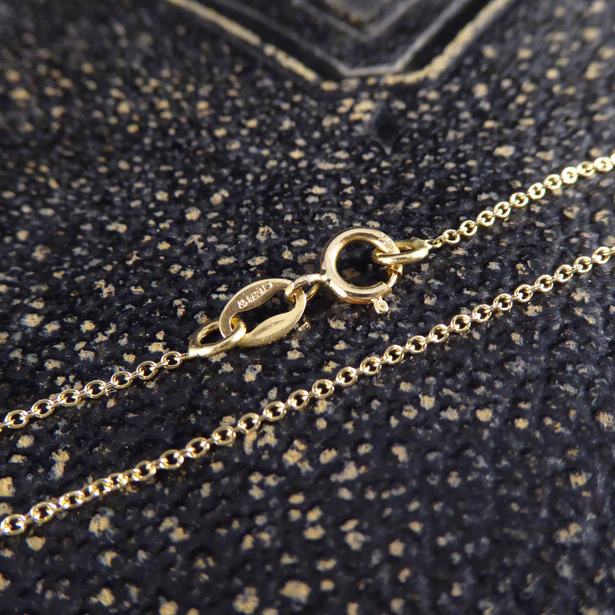 Brilliant Cut Diamond Five Stone Necklace in 18ct White and Yellow Gold - Wharfedale Antiques