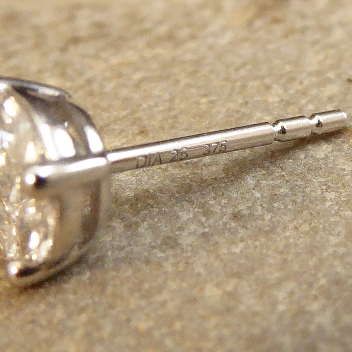 Contemporary 0.50ct Diamond Cluster and 1.50ct Look Earrings in White Gold - Wharfedale Antiques