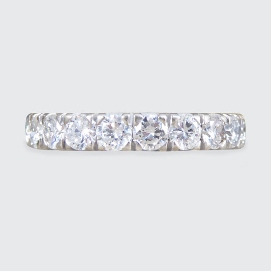 Vintage 2.31ct Diamond Full Eternity Ring in Platinum - Wharfedale Antiques