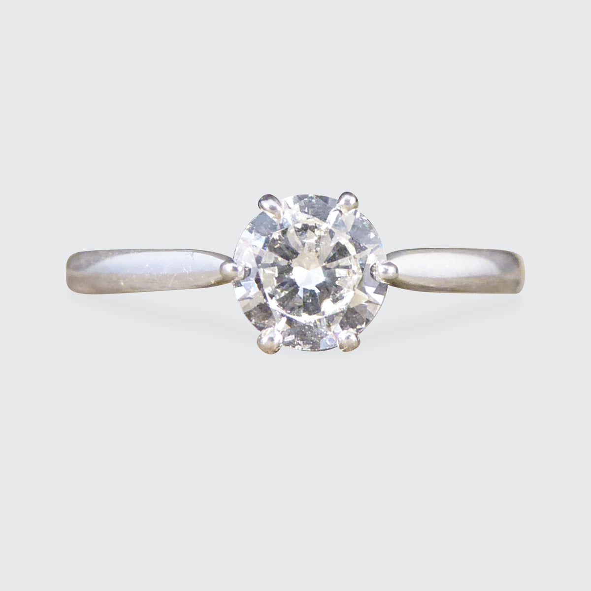 Diamond 0.50ct Solitaire Engagement Ring in Platinum - Wharfedale Antiques