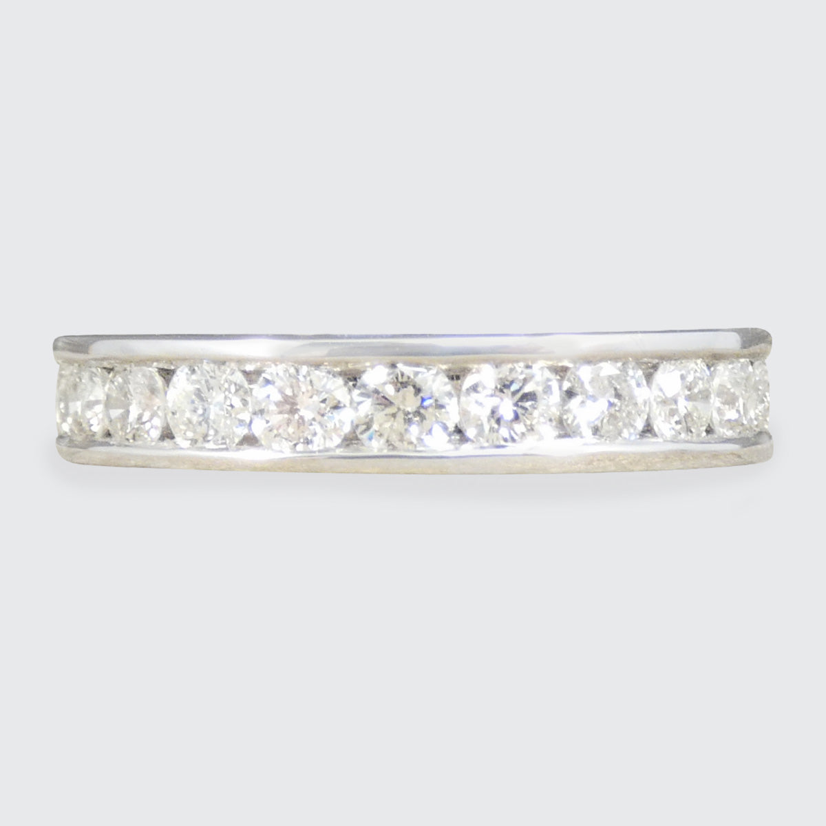 Diamond ring with a white background