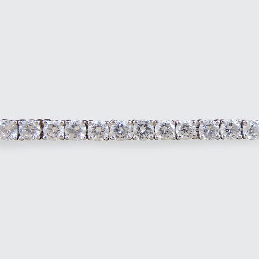 4.83ct Diamond Tennis Bracelet with Box Setting in 18ct White Gold