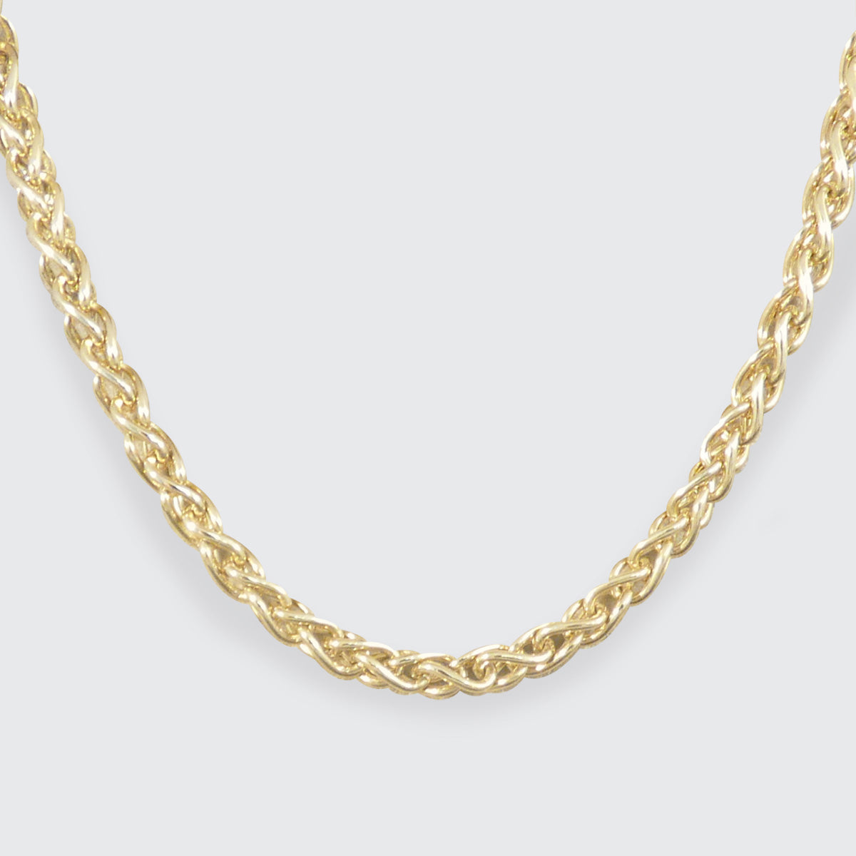 A chunky spiga necklace in 9ct yellow gold