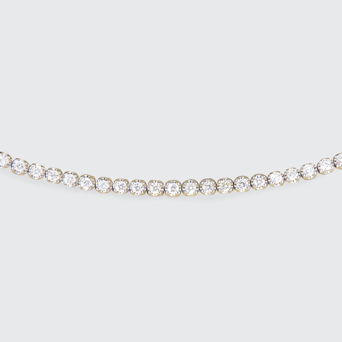 Classic and Fine 1.00ct Diamond Tennis Bracelet in White Gold - Wharfedale Antiques