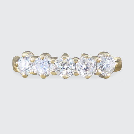 Vintage Five Stone Diamond Ring in 18ct Yellow Gold