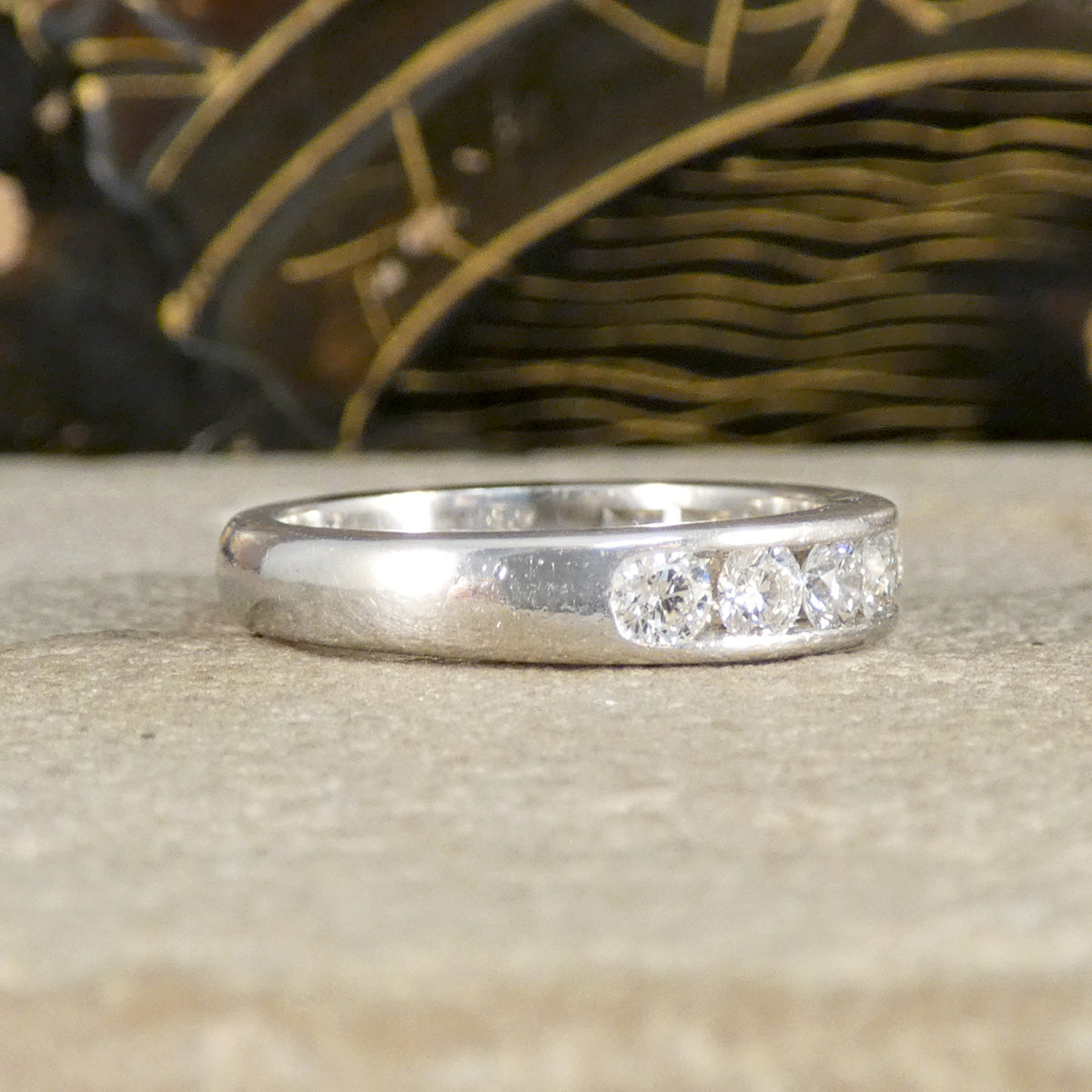 side view of diamond ring
