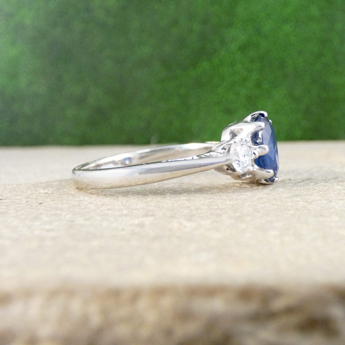 A Sapphire and Diamond Ring 