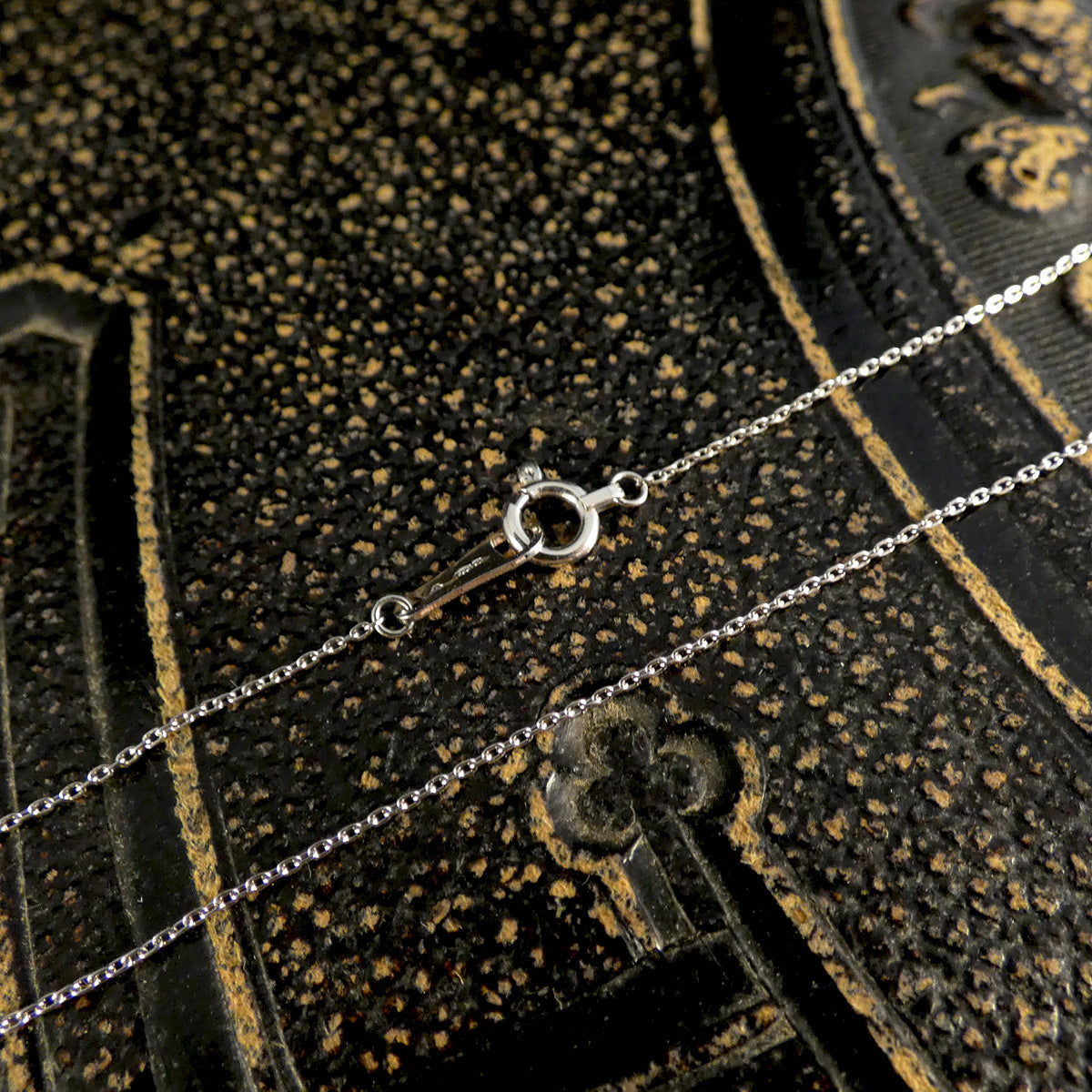 Ceylon Sapphire and Diamond Three Stone Lazy River Drop Pendant Necklace in Platinum - Wharfedale Antiques