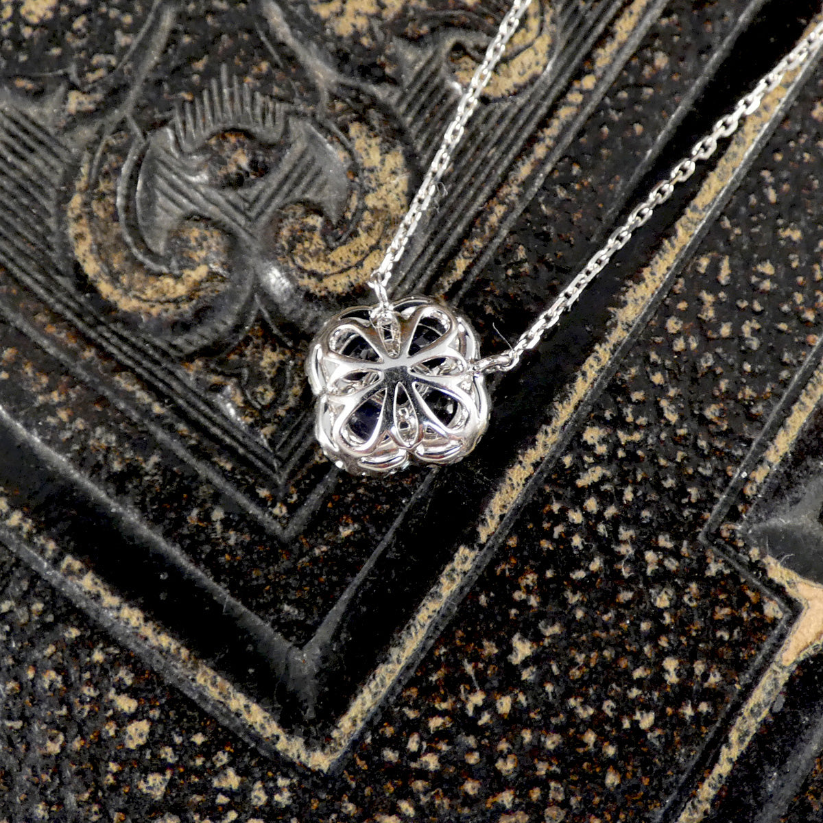 back view of pendant necklace