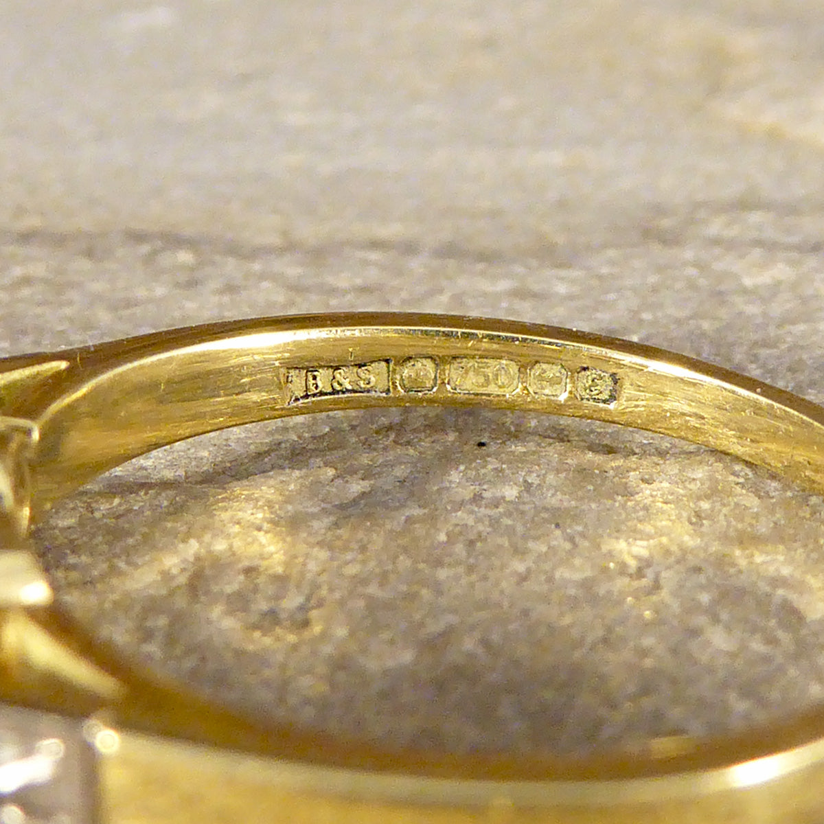 Vintage and Unusual Old Cut Diamond Two Stone Ring in 18ct Gold - Wharfedale Antiques