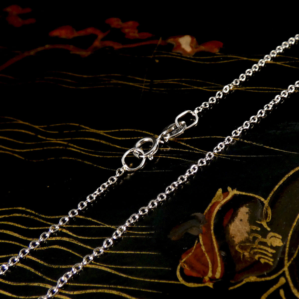 Diamond set Circle Trio Pendant Necklace in 18ct White Gold - Wharfedale Antiques
