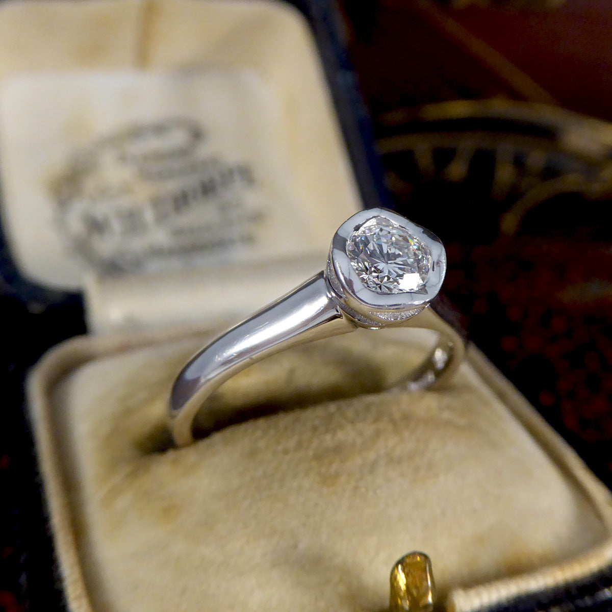 Andrew Geoghegan G/VS Diamond Solitaire Ring in 18ct White Gold - Wharfedale Antiques