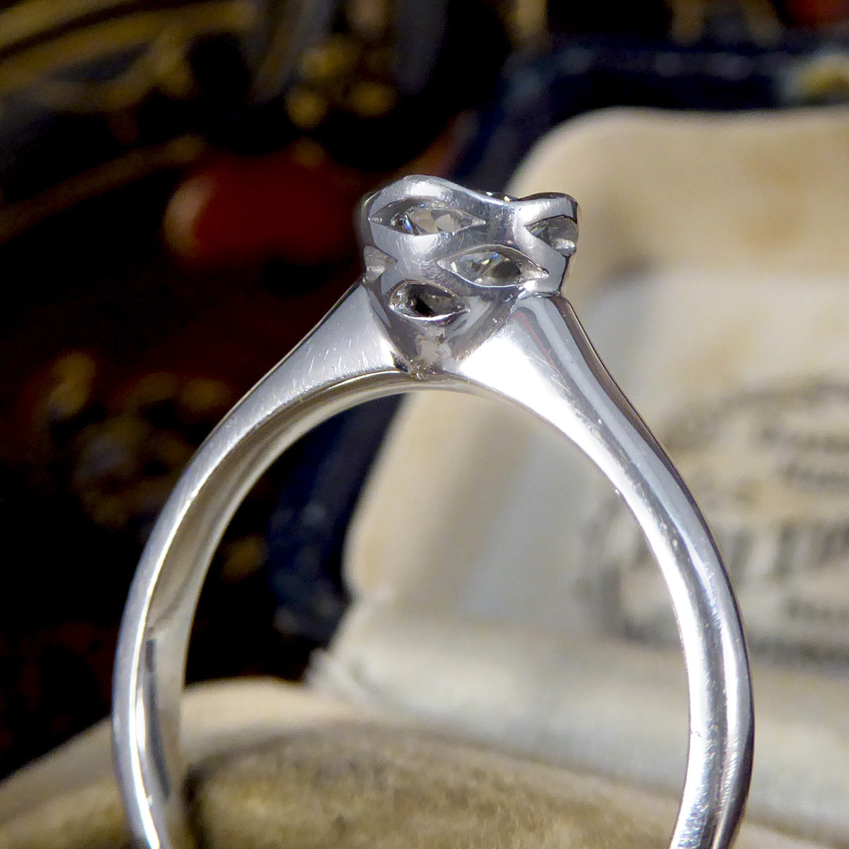 Andrew Geoghegan G/VS Diamond Solitaire Ring in 18ct White Gold - Wharfedale Antiques