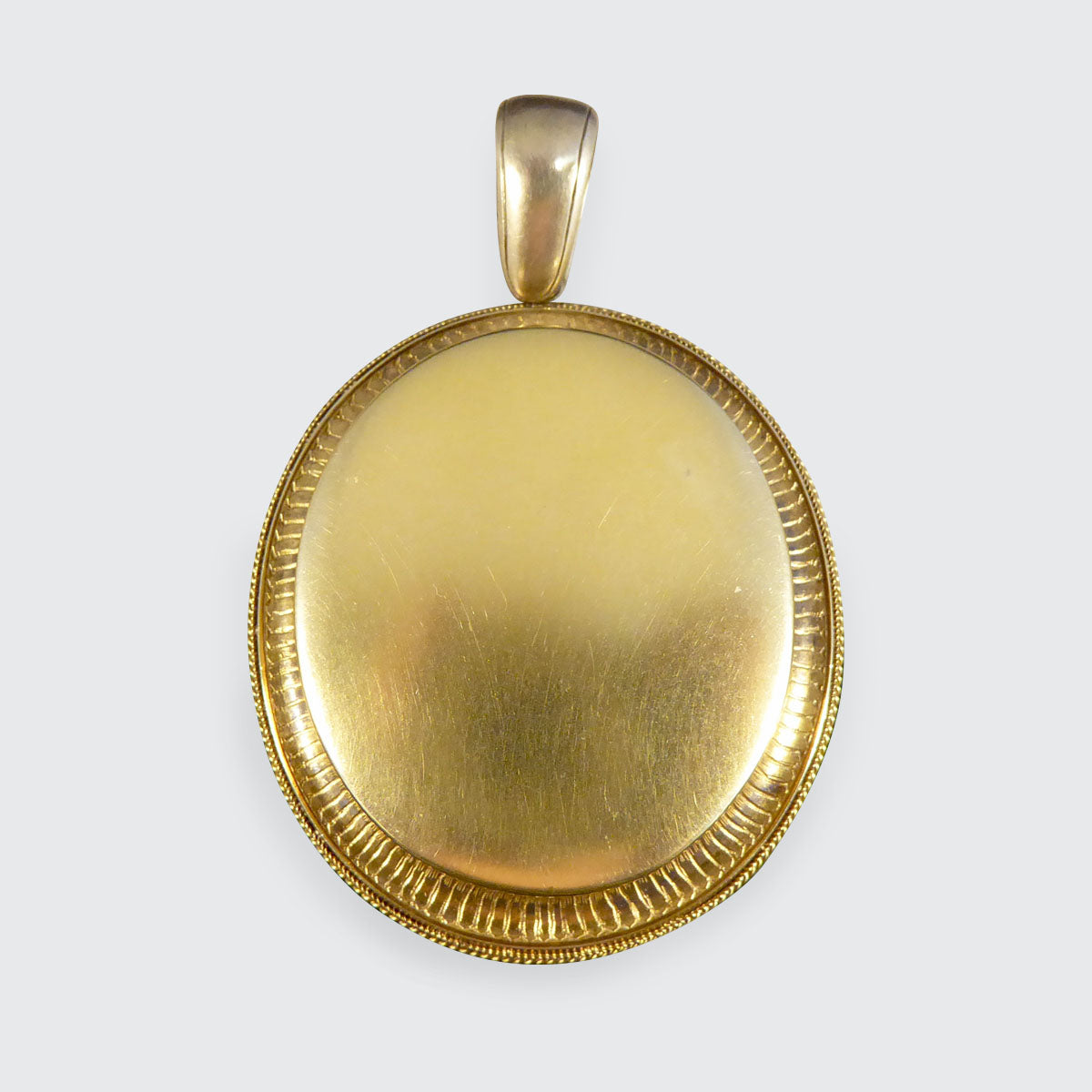 Antique High Quality Late Victorian 14ct Yellow Gold Locket Pendant - Wharfedale Antiques