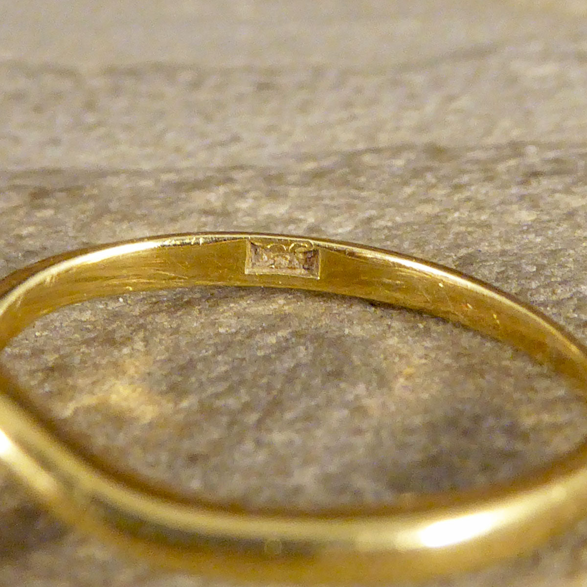 Antique Edwardian Two Stone 0.40ct Diamond Twist Ring in 18ct Yellow Gold - Wharfedale Antiques