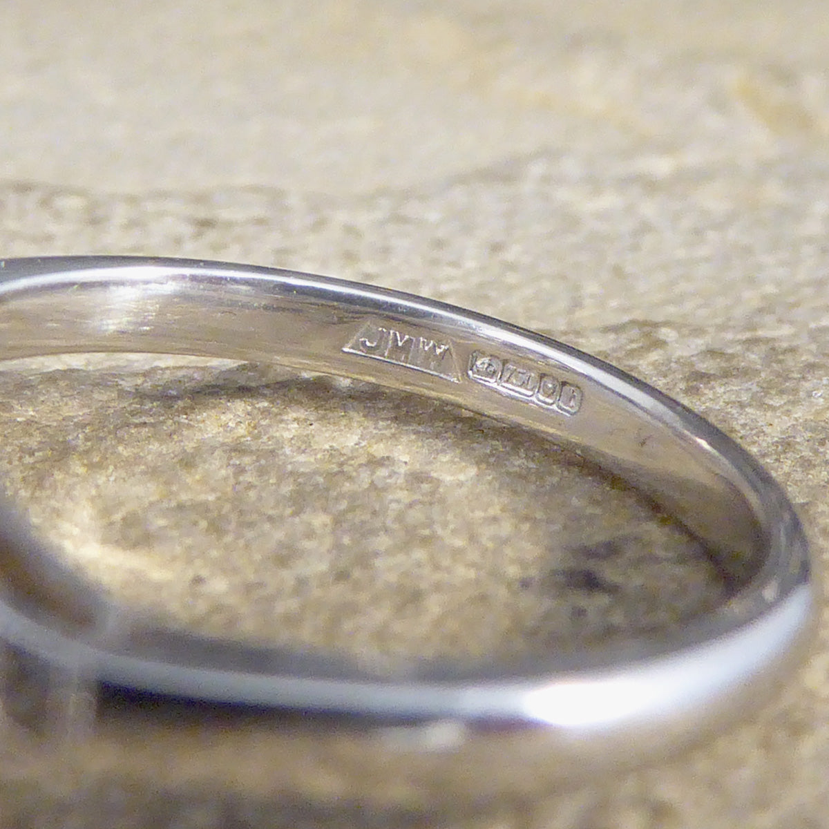 Premium Period Art Deco Replica 0.45ct Diamond Ring in 18ct White Gold - Wharfedale Antiques