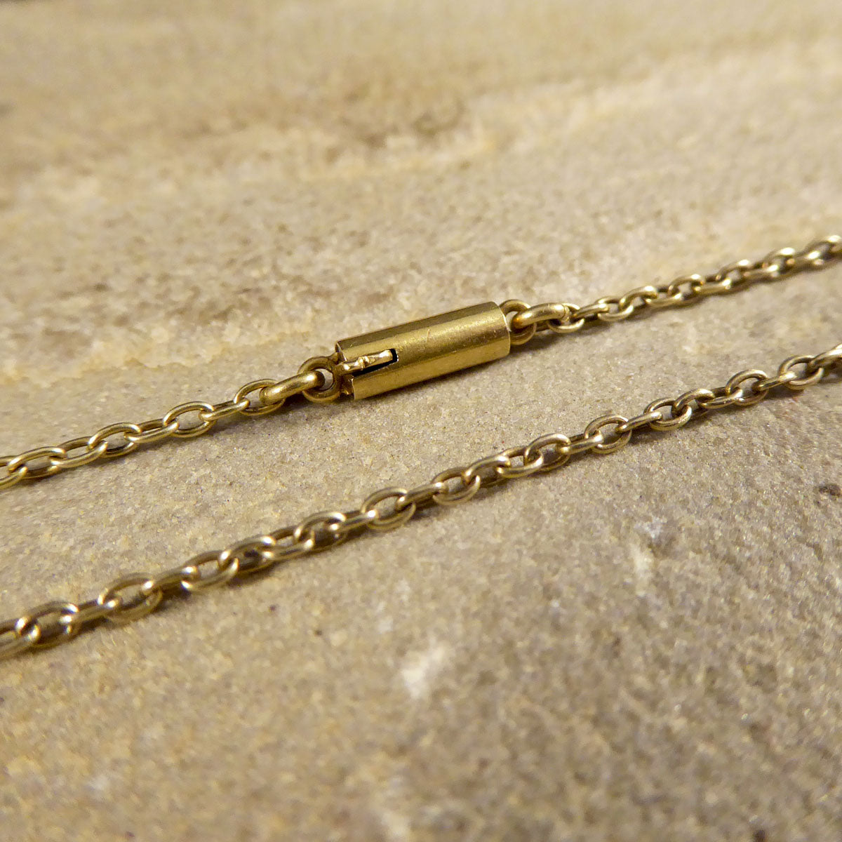 Antique Georgian Foiled Back Garnet Cross Drop Pendant Necklace in Yellow Gold