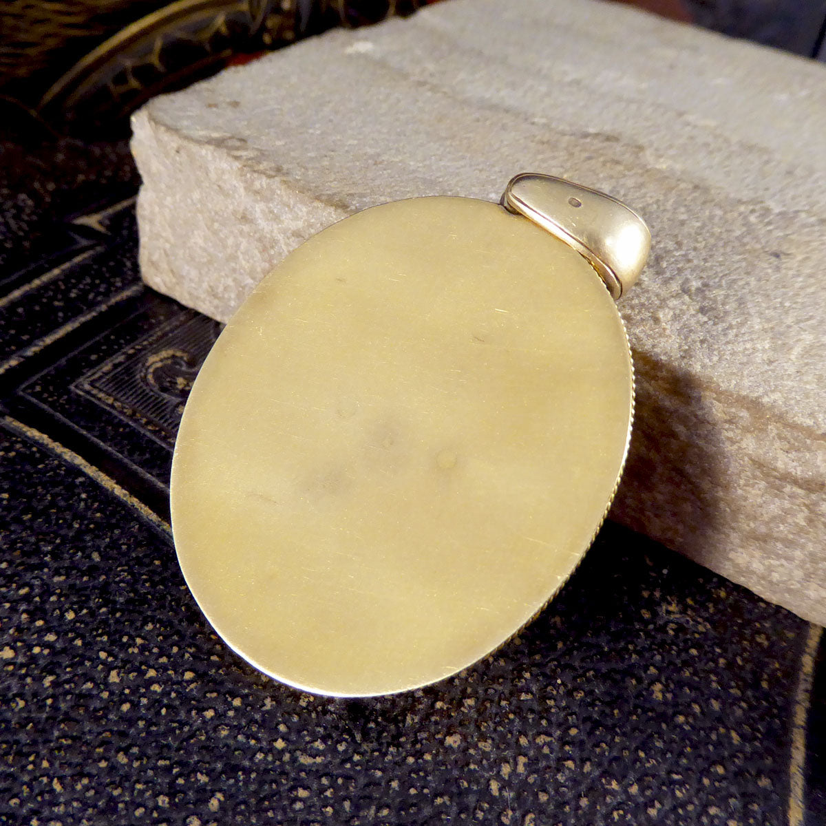 Antique High Quality Late Victorian 14ct Yellow Gold Locket Pendant - Wharfedale Antiques